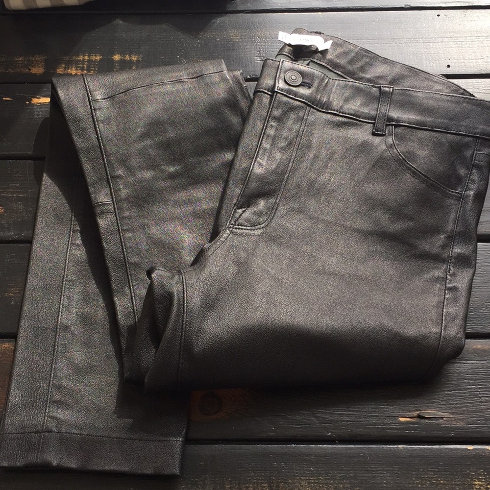 Vince 5 Pocket Leather Pants Jeans 10